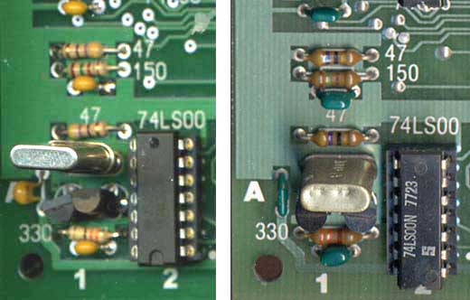 comparision of clock sections