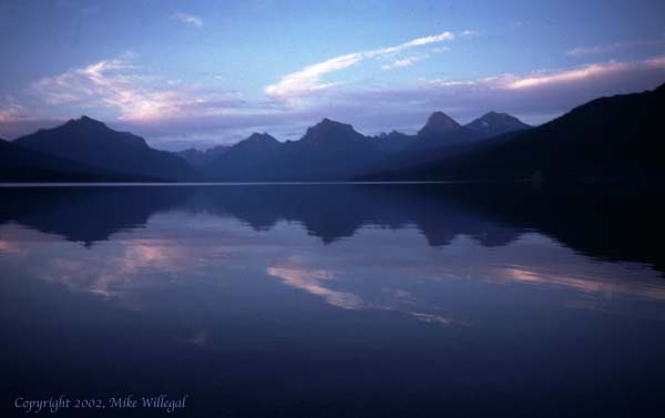 Glacier National Park at dawn