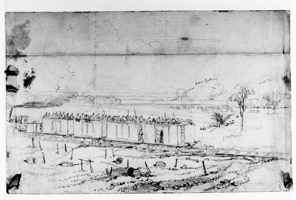Before the embankment was erected